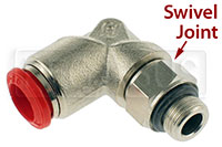 OMP L-Shape Nozzle Connector for 8mm OD Aluminum Tubing
