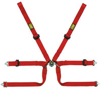 OMP Formula 2x2 FIA SL Harness, Sewn Loop Shoulders, Pull Up