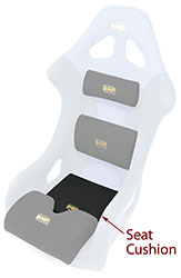 Seat Bottom Cushion for OMP Seat, Black only