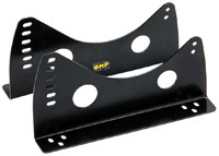 OMP Steel Side-Mount Seat Brackets, Low, Black, FIA