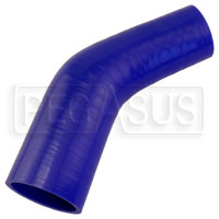 Blue Silicone Hose, 2 1/2 x 1 3/4" 45 deg. Reducing Elbow