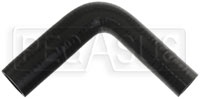 Black Silicone Hose, 1 1/4 x 1" 90 deg. Reducing Elbow