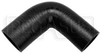 Black Silicone Hose, 2 1/4 x 2" 90 deg. Reducing Elbow