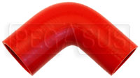 Red Silicone Hose, 2 3/4" x 2 1/2" 90 deg. Reducing Elbow