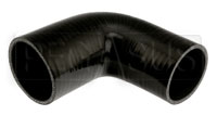 Black Silicone Hose, 3.00" x 2 3/4" 90 deg. Reducing Elbow
