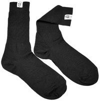 RaceQuip Fire Retardant Black Socks, SFI 3.3