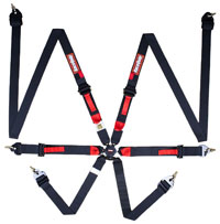 RaceQuip 6-Point FHR Sedan 2x2 FIA Harness, Pull Up