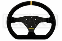 Sabelt 2038 Flat Bottom Steering Wheel, Black Suede, 320mm