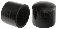 Black Silicone Coolant Bypass Cap, 1 9/16 inch ID