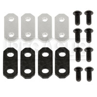 Setrab Threaded Isolator Plate Set, 4-pack with screws