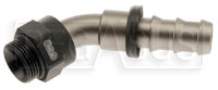 Setrab M22 to 10AN Pushlock Hose Barb, 45 Degree
