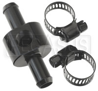 Setrab 1/8" NPT In-Line Gauge Adapter, 3/8" Barbs