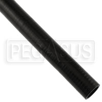 Black Silicone Hose, Straight, 1 1/4 inch ID, 1 Meter Length