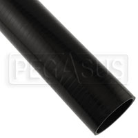 Black Silicone Hose, Straight, 3 1/2 inch ID, 1 Meter Length