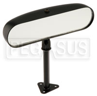SPA Design Center Mirror, Flat Lens - Black Nylon