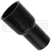 Black Silicone Hose, 2 x 1 1/2 inch ID Straight Reducer