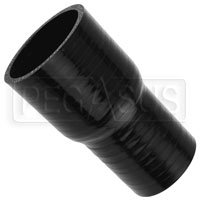 Black Silicone Hose, 2 1/2 x 2 inch ID Straight Reducer