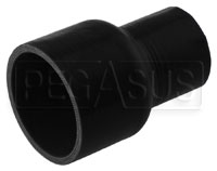 Black Silicone Hose, 3 x 2 inch ID Straight Reducer