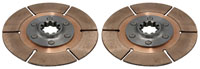 Tilton 5.5" OT-3 Dual Clutch Disc Set, Stacked,1 x 23 Spline