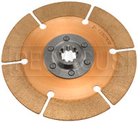 Tilton OT-2 Clutch Disc, 7.25", 1" x 10 Spline Extended Hub
