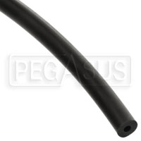 Heavy-Wall Black Silicone Vacuum Hose, 4mm ID, 12mm OD, Foot