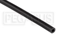 Black Silicone Vacuum Hose, 5mm (3/16") ID, sold per foot