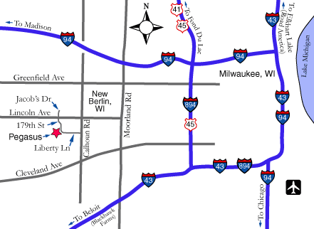 Milwaukee area map