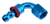 Blue Aluminum Barbed Hose Fitting to AN Female