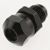 3/8 Female Hose Barb to 6AN Male Adapter, Black Aluminum