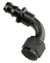 Black Aluminum Barbed Hose Fitting to AN Female