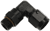Female AN Black Aluminum Swivel 90 Degree to O-Ring Male