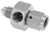 4AN Male to 4AN Female Adapter w/ 1/8 NPT in Hex, Stainless
