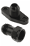 10AN Turbo Drain Adapter, 51MM Hole Centers, Black