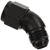 AN Male to Female Swivel 45' Elbow, Aluminum, Full Flow