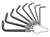 Beta Tools 97TX/ST8 Set of 8 Torx Keys on Ring