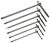 Beta 951AS/S6 6-Pc Sliding T-Handle Hex Key Wrench Set, SAE