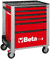 Beta C24S/6-R Roller Tool Cabinet, Red - Ships by Truck