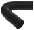Black Silicone Hose, 1" I.D. 135 degree Elbow, 4" Legs