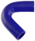 Blue Silicone Hose, 1 1/4" I.D. 135 degree Elbow, 4" Legs