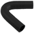 Black Silicone Hose, 1 5/8" I.D. 135 degree Elbow, 4" Legs