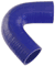 Blue Silicone Hose, 2" I.D. 135 degree Elbow, 4" Legs