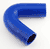 Blue Silicone Hose, 1 3/4" I.D. 135 degree Elbow, 4" Legs