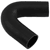 Black Silicone Hose, 2" I.D. 135 degree Elbow, 4" Legs