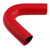 Red Silicone Hose, 2 1/4" I.D. 135 degree Elbow, 4" Legs