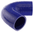 Blue Silicone Hose, 2 3/8" I.D. 135 degree Elbow, 4" Legs