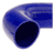 Blue Silicone Hose, 3 1/4" I.D. 135 degree Elbow, 4" Legs