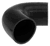 Black Silicone Hose, 3 1/2" I.D. 135 degree Elbow, 4" Legs