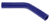 Blue Silicone Hose, 5/8" I.D. 45 degree Elbow, 4" Legs