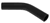 Black Silicone Hose, 1" I.D. 45 degree Elbow, 4" Legs