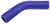 Blue Silicone Hose, 1 1/8" I.D. 45 degree Elbow, 4" Legs